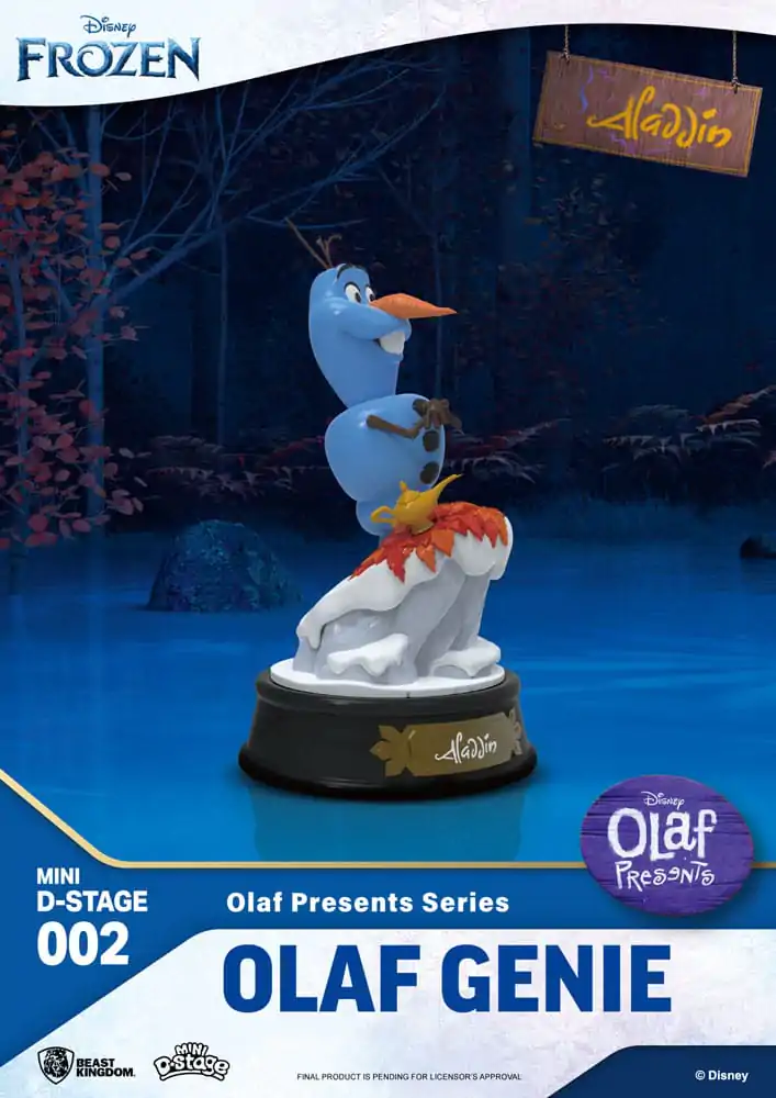 Frozen Mini Diorama Stage Olaf Presents Olaf Genie PVC szobor figura 12 cm termékfotó