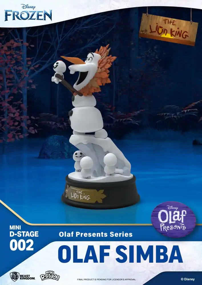 Frozen Mini Diorama Stage Olaf Presents Olaf Simba PVC szobor figura 12 cm termékfotó