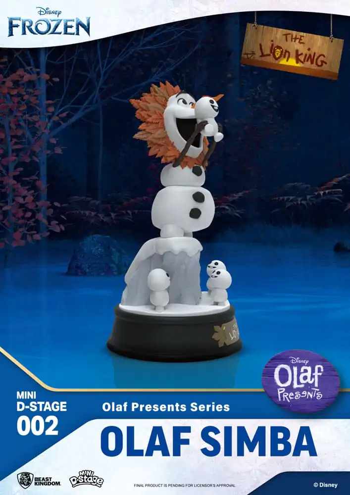 Frozen Mini Diorama Stage Olaf Presents Olaf Simba PVC szobor figura 12 cm termékfotó