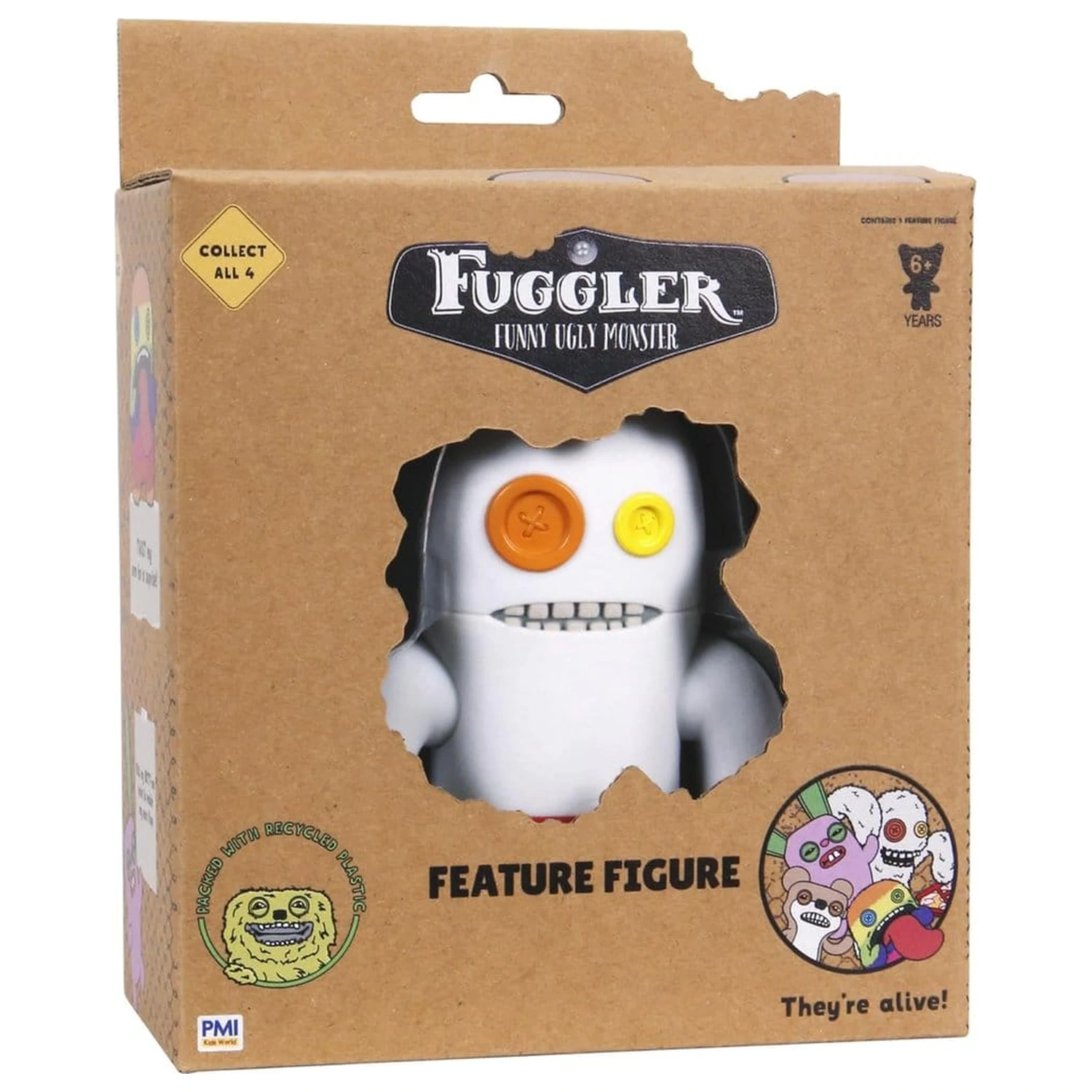 Fuggler: Feature Figures Window Box Sasquoosh White figura  termékfotó