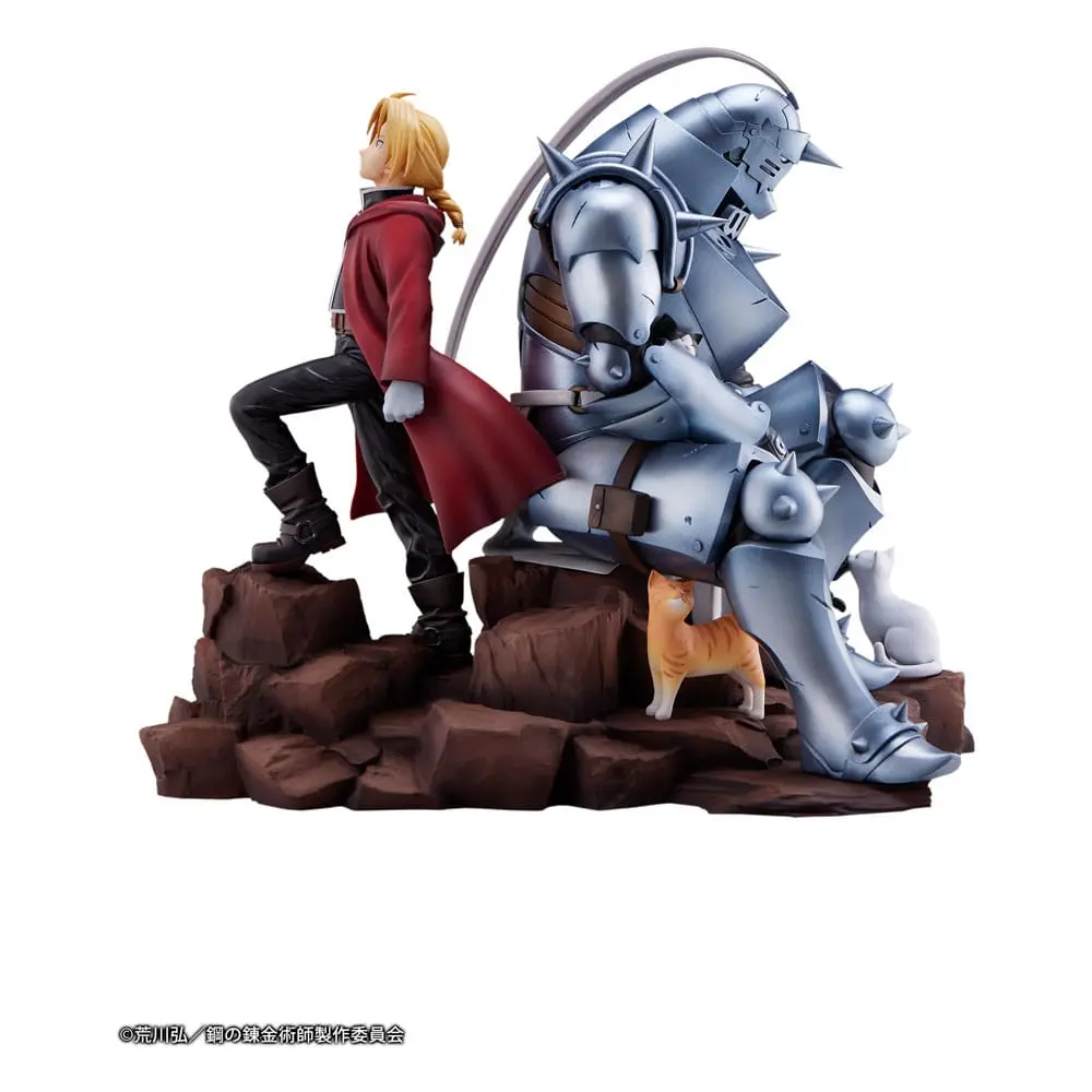 Fullmetal Alchemist: Brotherhood Edward Elric &amp; Alphonse Elric Brothers PVC szobor figura 24 cm termékfotó