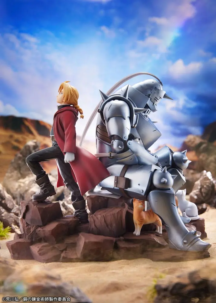 Fullmetal Alchemist: Brotherhood Edward Elric &amp; Alphonse Elric Brothers PVC szobor figura 24 cm termékfotó
