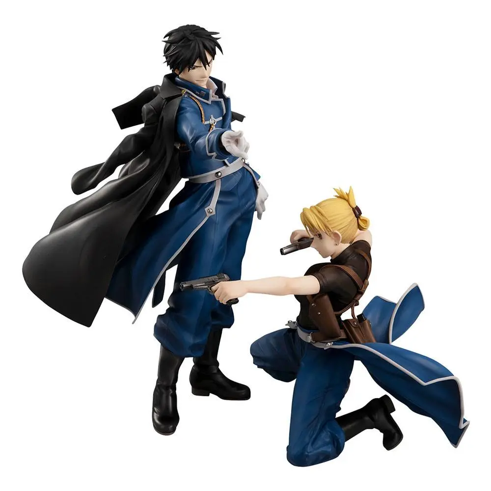 Fullmetal Alchemist Precious G.E.M. Series Roy Mustang &amp; Liza Hawkeye szobor figura csomag 12 - 22 cm termékfotó