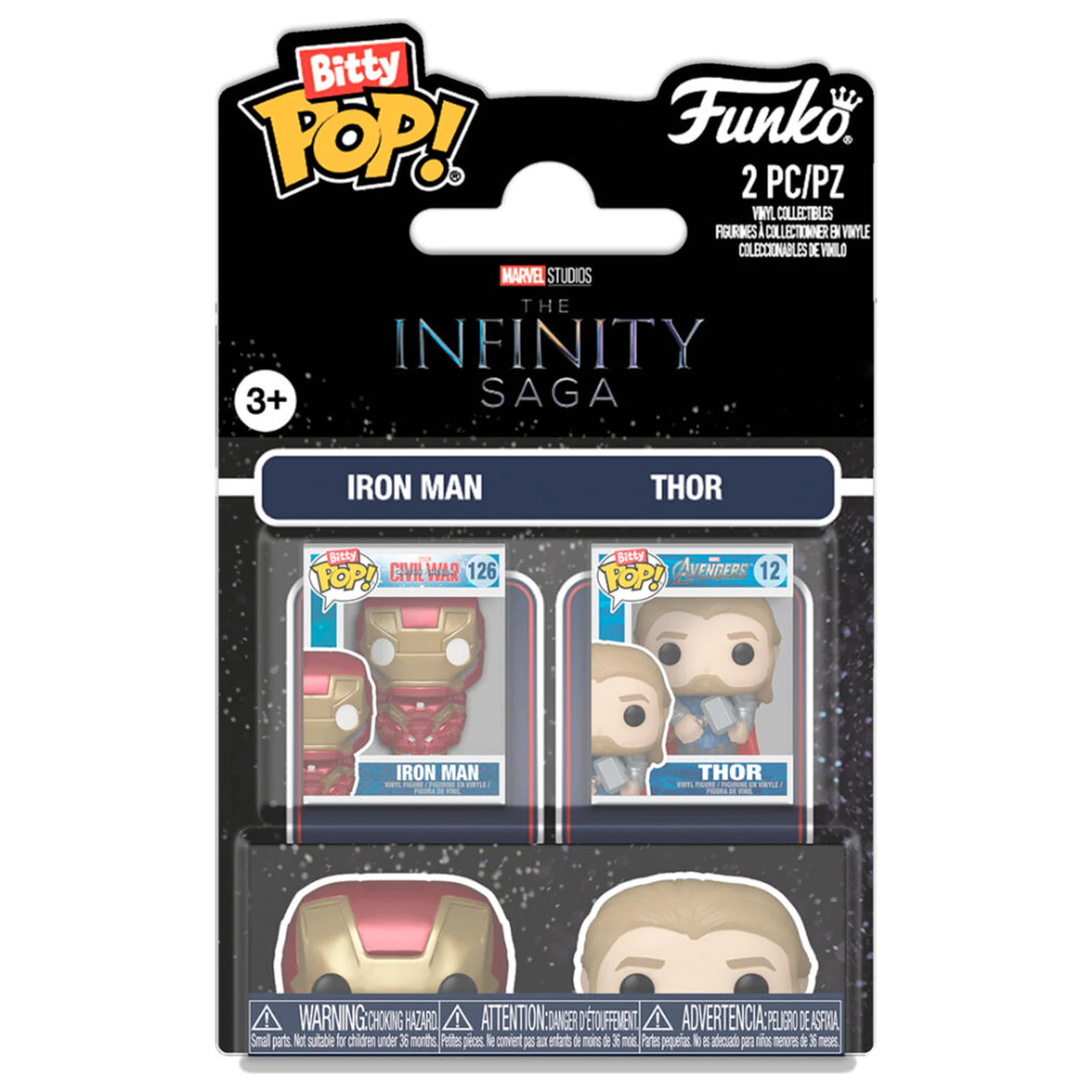 Funko Bitty POP 2db-os figura csomag Marvel Infinity Saga Iron Man & Thor termékfotó