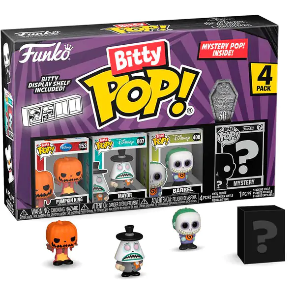 Funko Bitty POP 4 db-os figura csomag Disney Nightmare Before Christmas Pumpkin King termékfotó