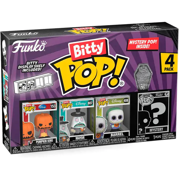 Funko Bitty POP 4 db-os figura csomag Disney Nightmare Before Christmas Pumpkin King termékfotó