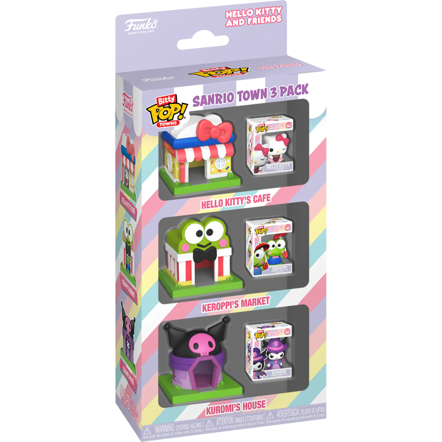 Funko Bitty Pop! Towns Hello Kitty and Friends 3 db-os figura csomag termékfotó