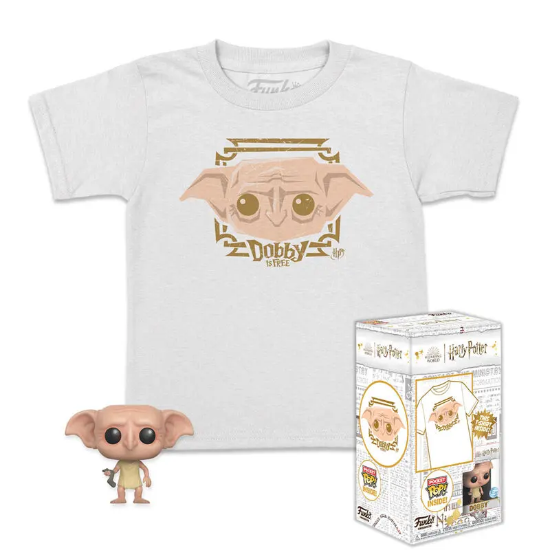 Funko Pocket POP! figura és gyerek póló csomag Harry Potter Dobby Exkluzív [L, 11 éves] termékfotó