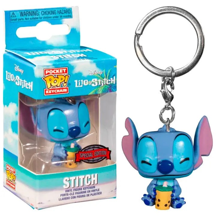 Funko Pocket POP kulcstartó Lilo & Stitch Stitch with Boba Exkluzív termékfotó