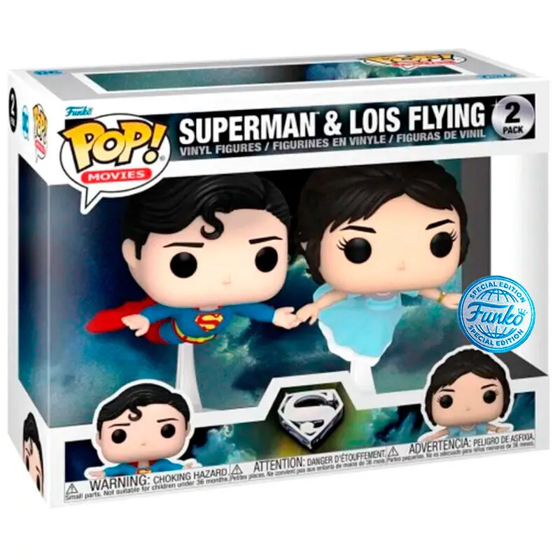 POP pack 2 figures DC Comics Superman & Lois Flying Exclusive termékfotó