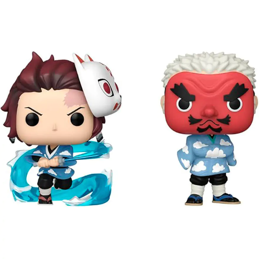 Funko POP 2db-os figura csomag Demon Slayer Kimetsu no Yaiba Tanjiro Kamado & Sakonji Urokodaki termékfotó