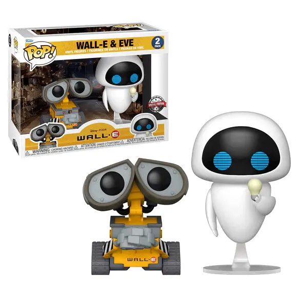 Funko POP 2db-os figura csomag Disney Wall-E - Wall-E &amp; Bulb Eve Exkluzív termékfotó