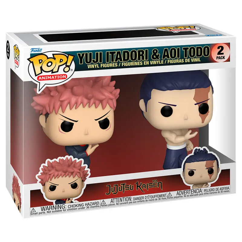 Funko POP 2db-os figura csomag Jujutsu Kaisen Yuji Itadori & Aoi Todo termékfotó