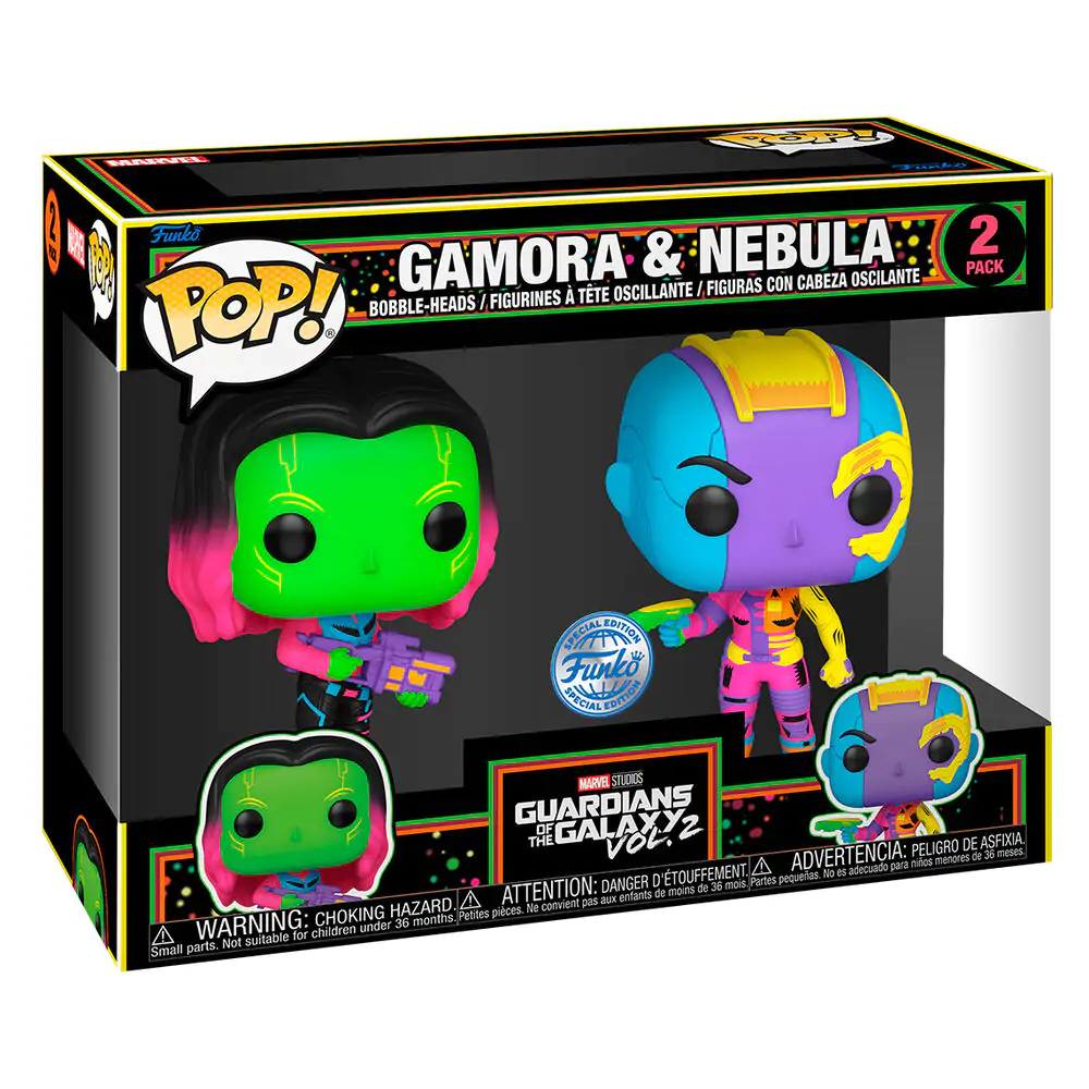 Funko POP 2db-os figura csomag Marvel Guardians of the Galaxy Gamora & Nebula Exkluzív termékfotó