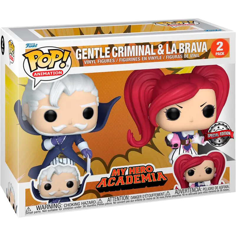 Funko POP 2db-os figura csomag My Hero Academia Gentle Criminal &amp; La Brava Exkluzív termékfotó