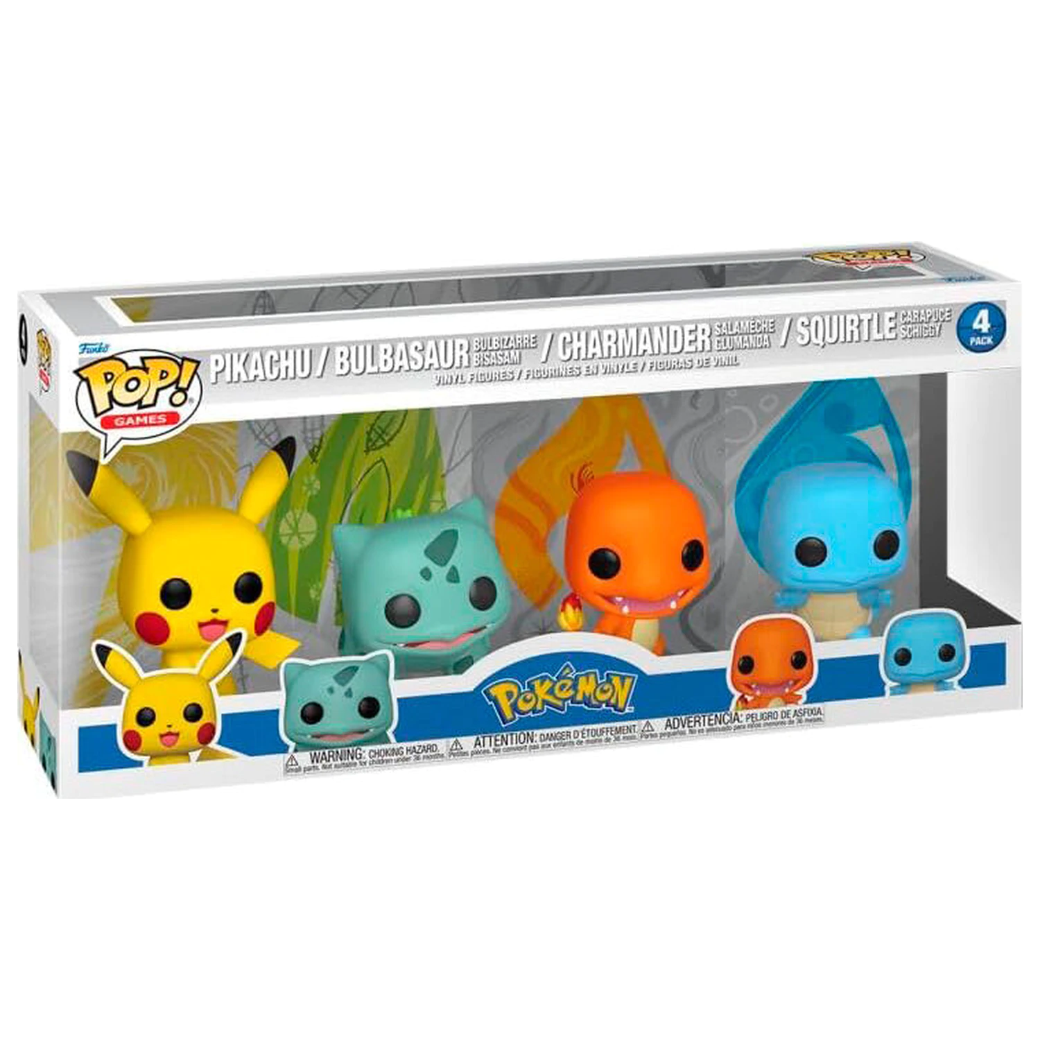 Funko POP 4 db-os figura csomag Pokemon Starters Exkluzív termékfotó