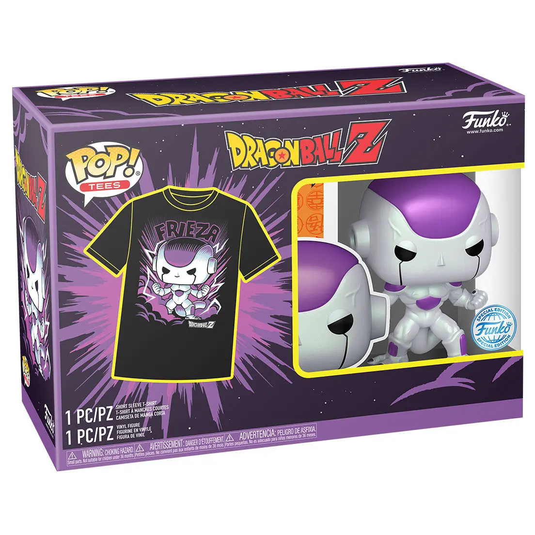 Funko POP & Tee Dragon Ball Frieza Exkluzív figura és póló csomag termékfotó