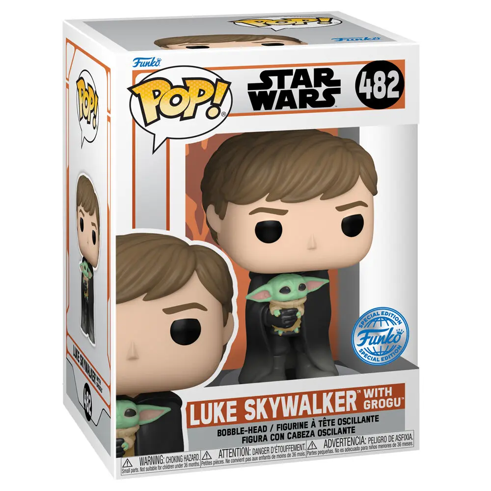 Funko POP &amp; Tee figura és póló csomag The Mandalorian Luke with Child Exkluzív termékfotó
