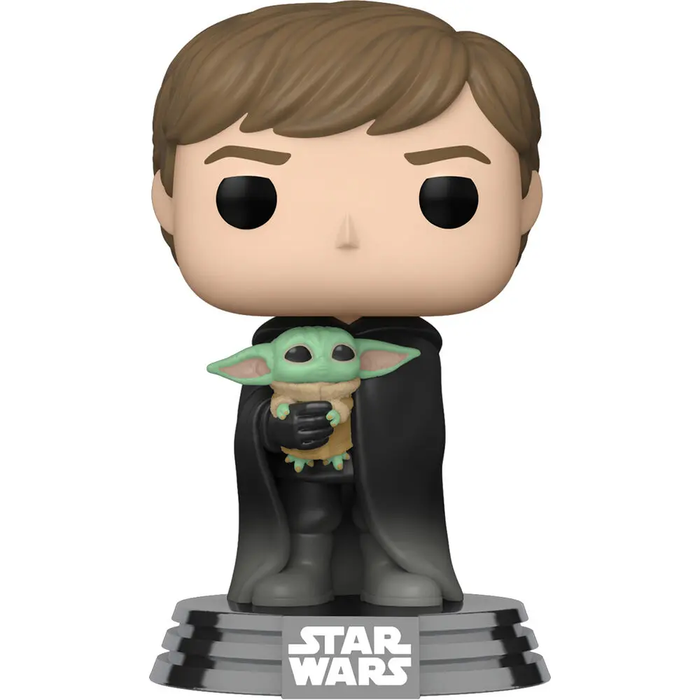 Funko POP &amp; Tee figura és póló csomag The Mandalorian Luke with Child Exkluzív termékfotó
