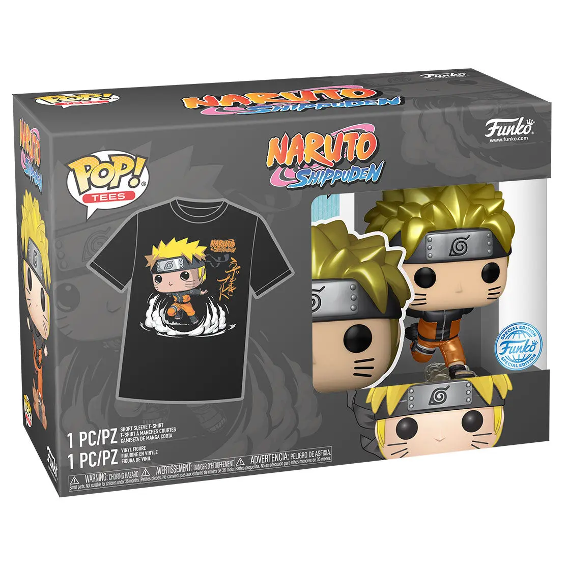 Funko POP & Tee Naruto Shippuden Exkluzív figura és póló csomag termékfotó