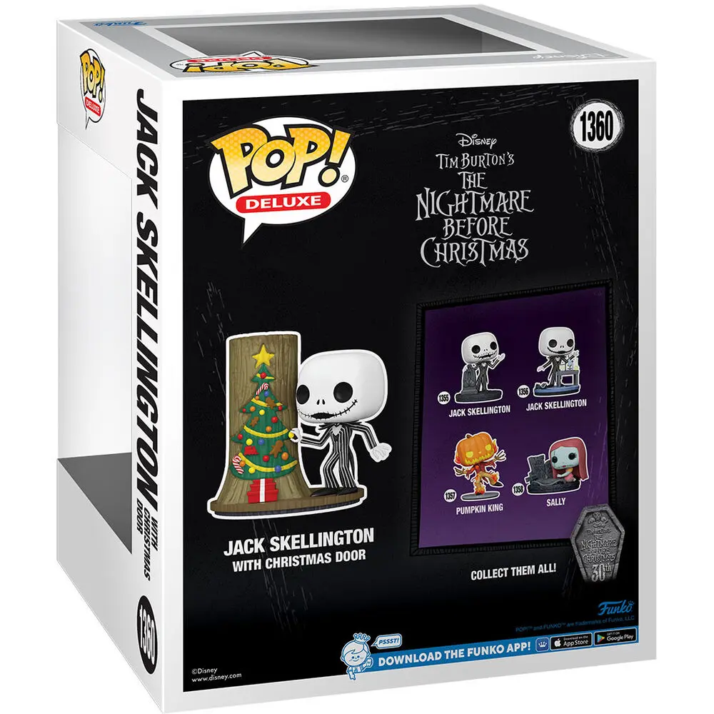 Funko POP Deluxe Disney figura Nightmare Before Christmas 30th Anniversary Jack Skellington With Christmas Door termékfotó