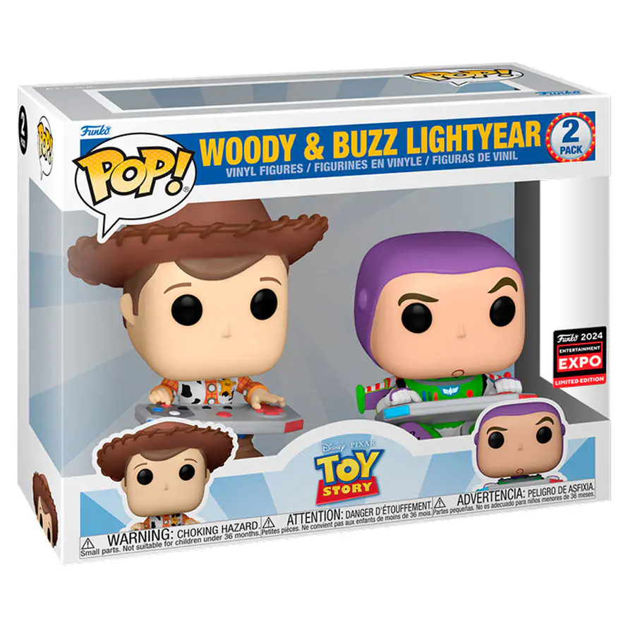 Funko POP Disney Toy Story Woody & Buzz Lightyear 2 db-os figura csomag Exkluzív termékfotó