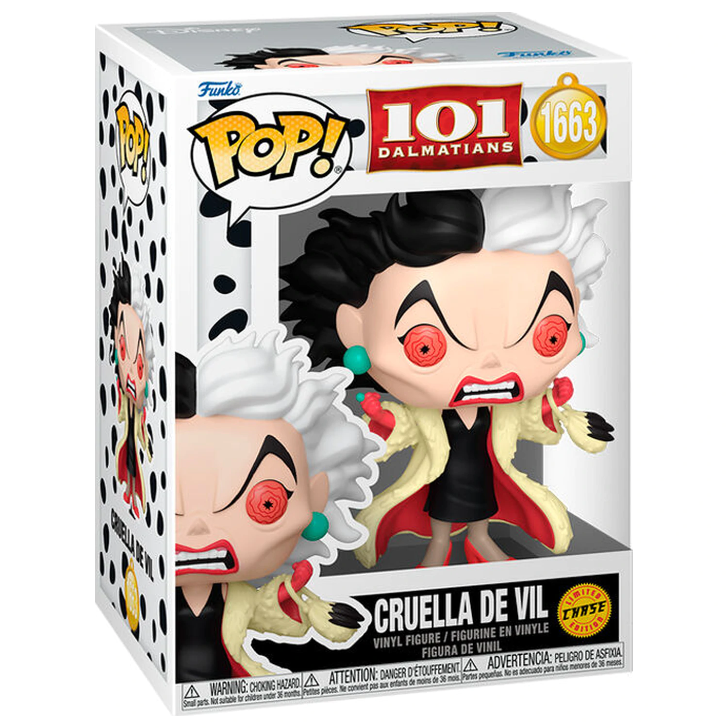 Funko POP figura 101 Dalmatas Cruella de Vil Szörnyella Chase termékfotó