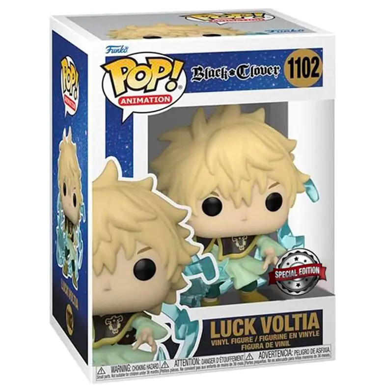 Funko POP figura Black Clover Luck Voltia Exkluzív termékfotó