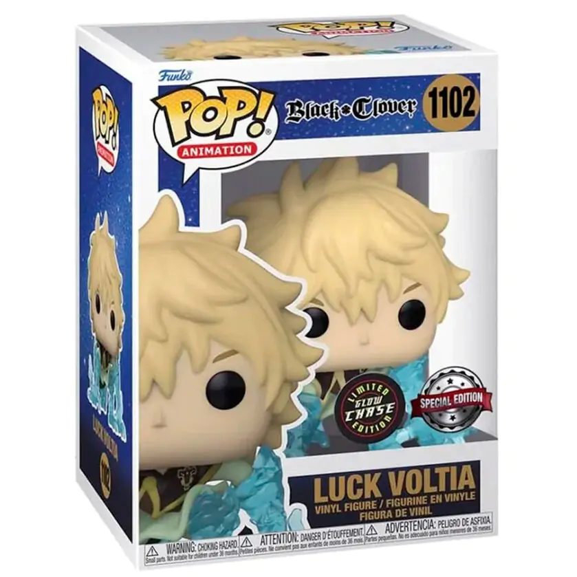 Funko POP figura Black Clover Luck Voltia Exkluzív Chase termékfotó