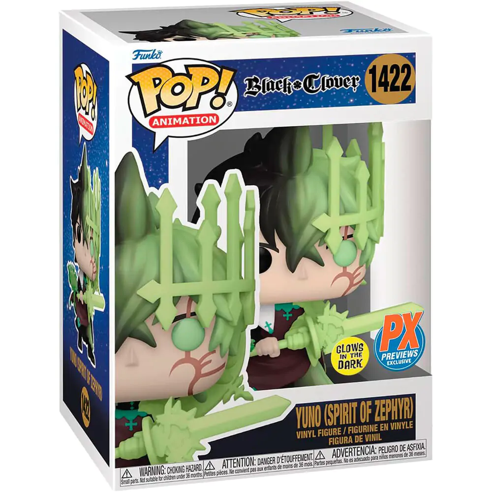 Funko POP figura Black Clover Yuno Spirit of Zephyr Exkluzív termékfotó