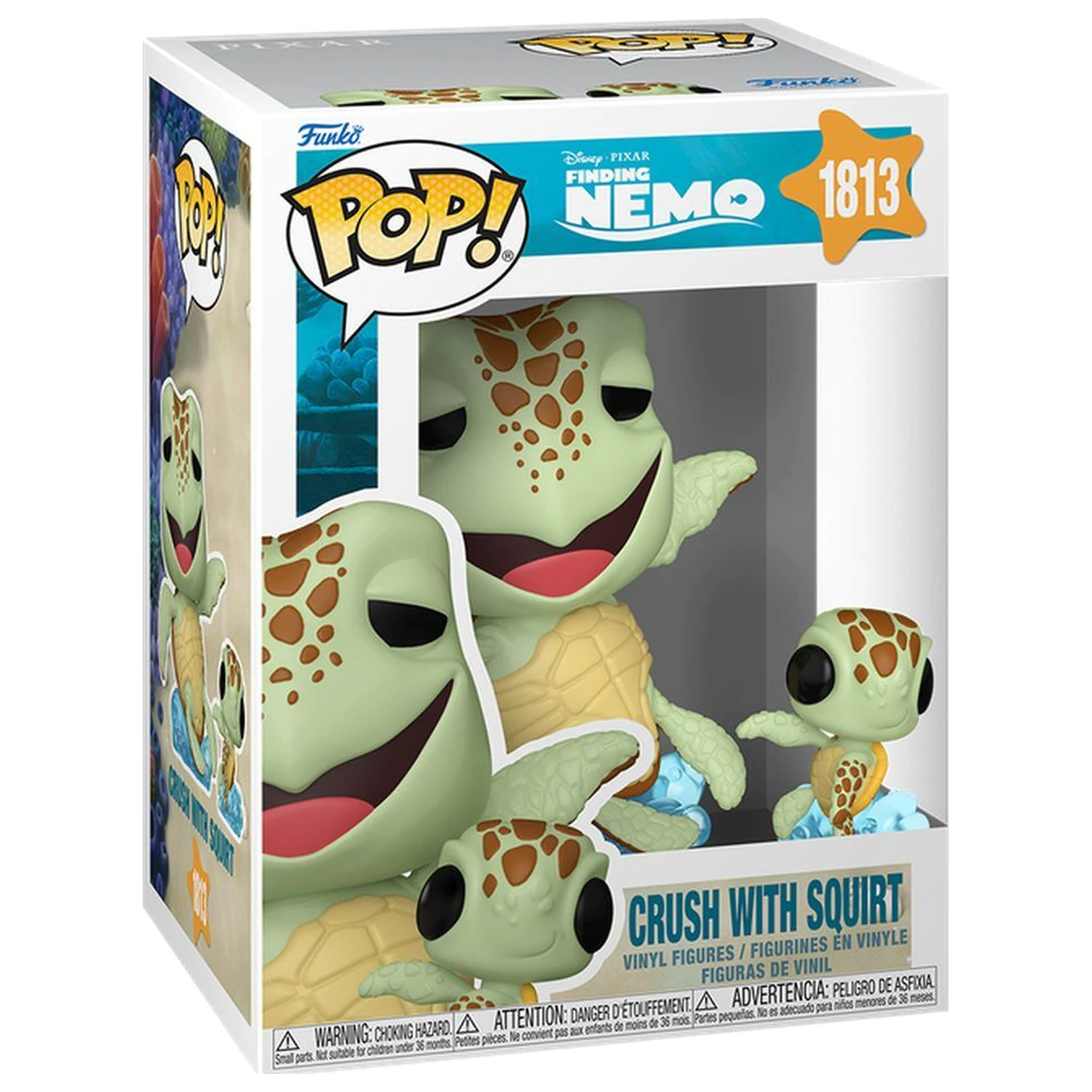 Funko POP figura & Buddy Disney Pixar Finding Nemo Crush with Squirt termékfotó