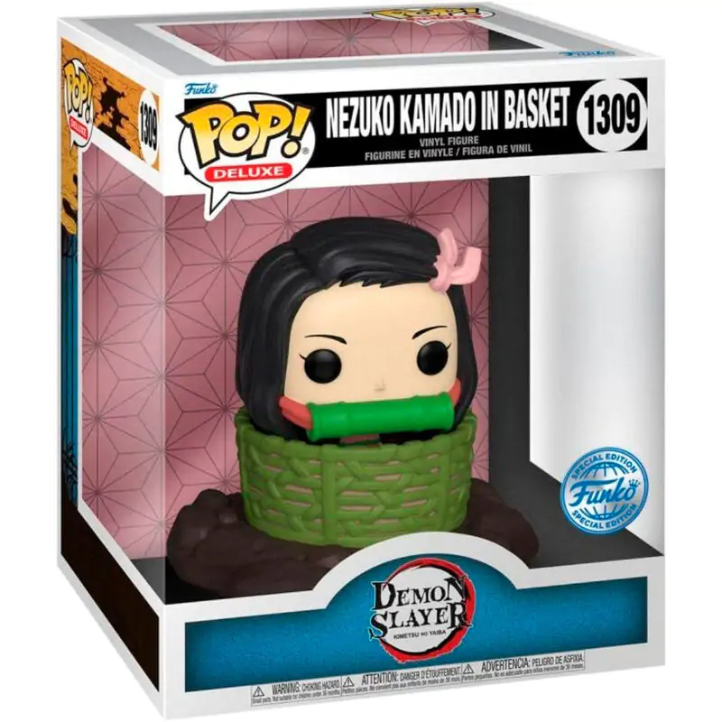 Funko POP figura Deluxe Demon Slayer Kimetsu no Yaiba Nezuko Kamado in Basket Exkluzív termékfotó