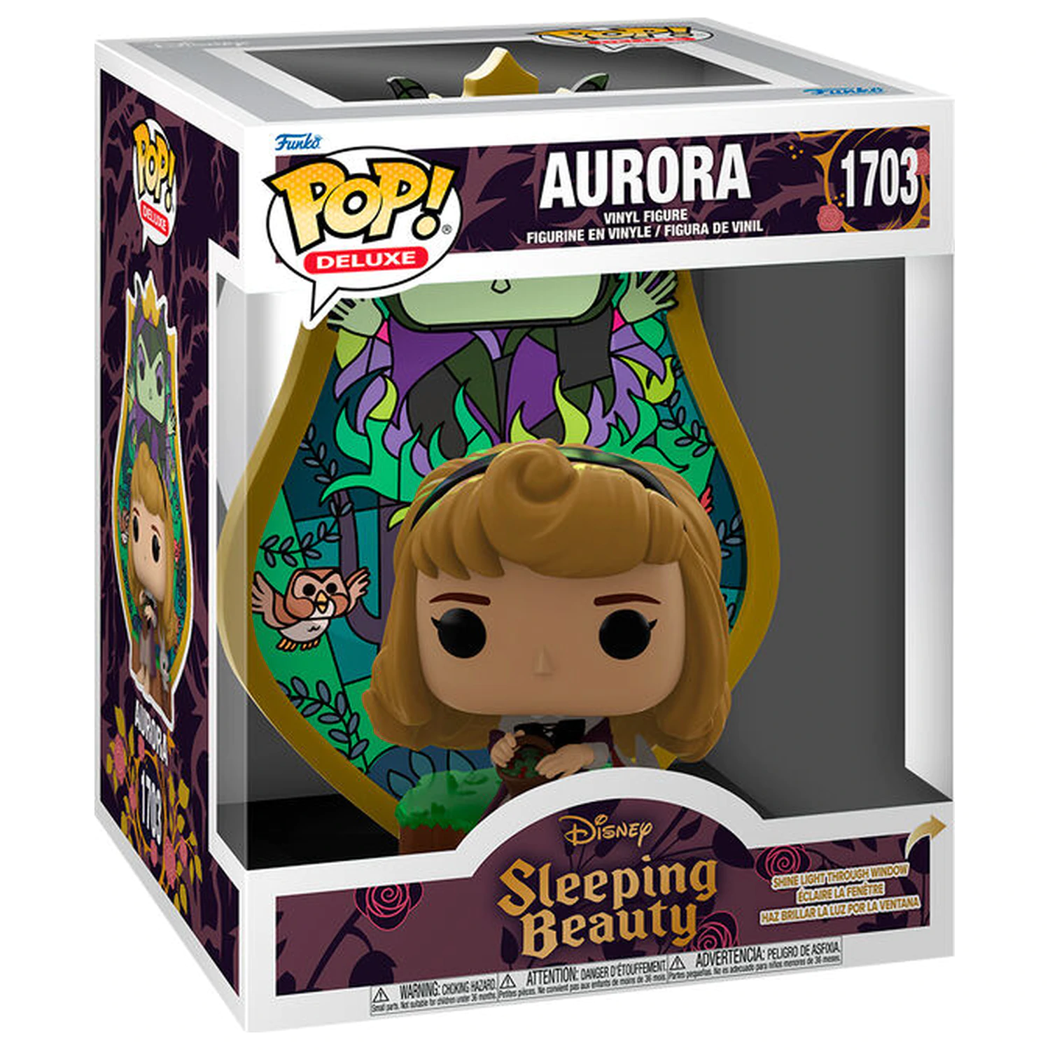 Funko POP figura Deluxe Disney Slepping Beauty Aurora Maleficent Stained Glass termékfotó