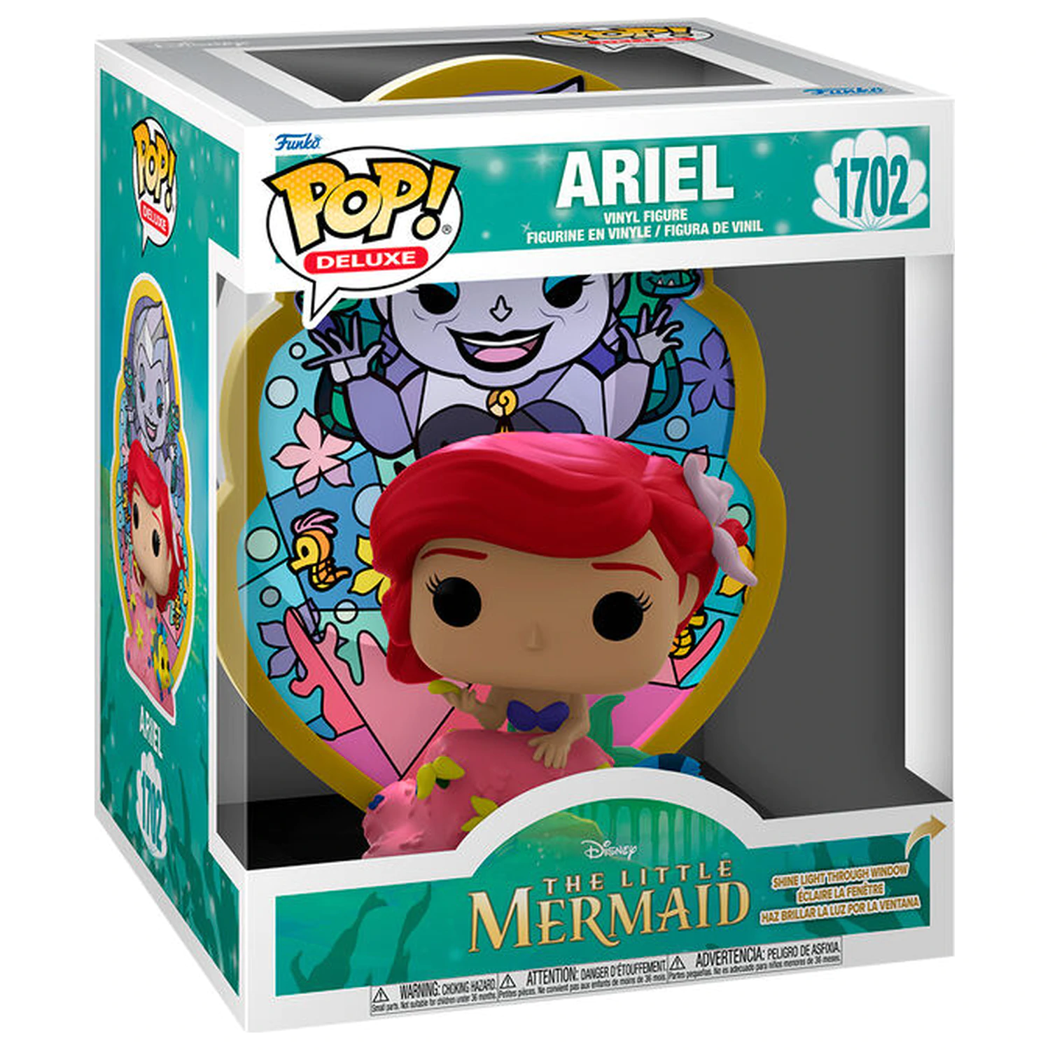 Funko POP figura Deluxe Disney The Little Mermaid Ariel Ursula Stained Glass termékfotó