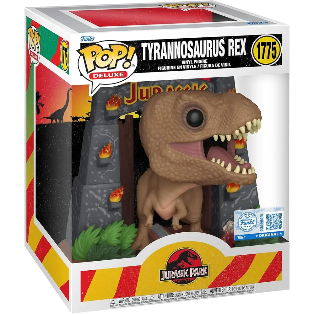 Funko POP figura Deluxe Jurassic Park Tyrannosaurus Rex Exkluzív termékfotó