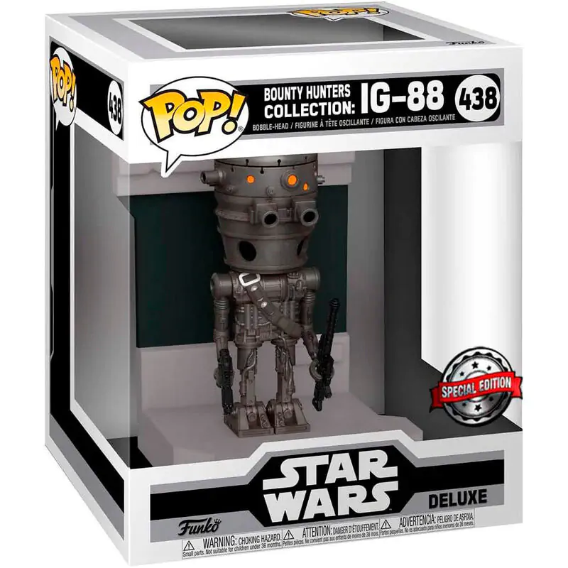 Funko POP figura Deluxe Star Wars Bounty Hunters IG-88 Exkluzív termékfotó