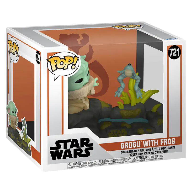 Funko POP figura Deluxe Star Wars The Mandalorian Grogu with Frog termékfotó