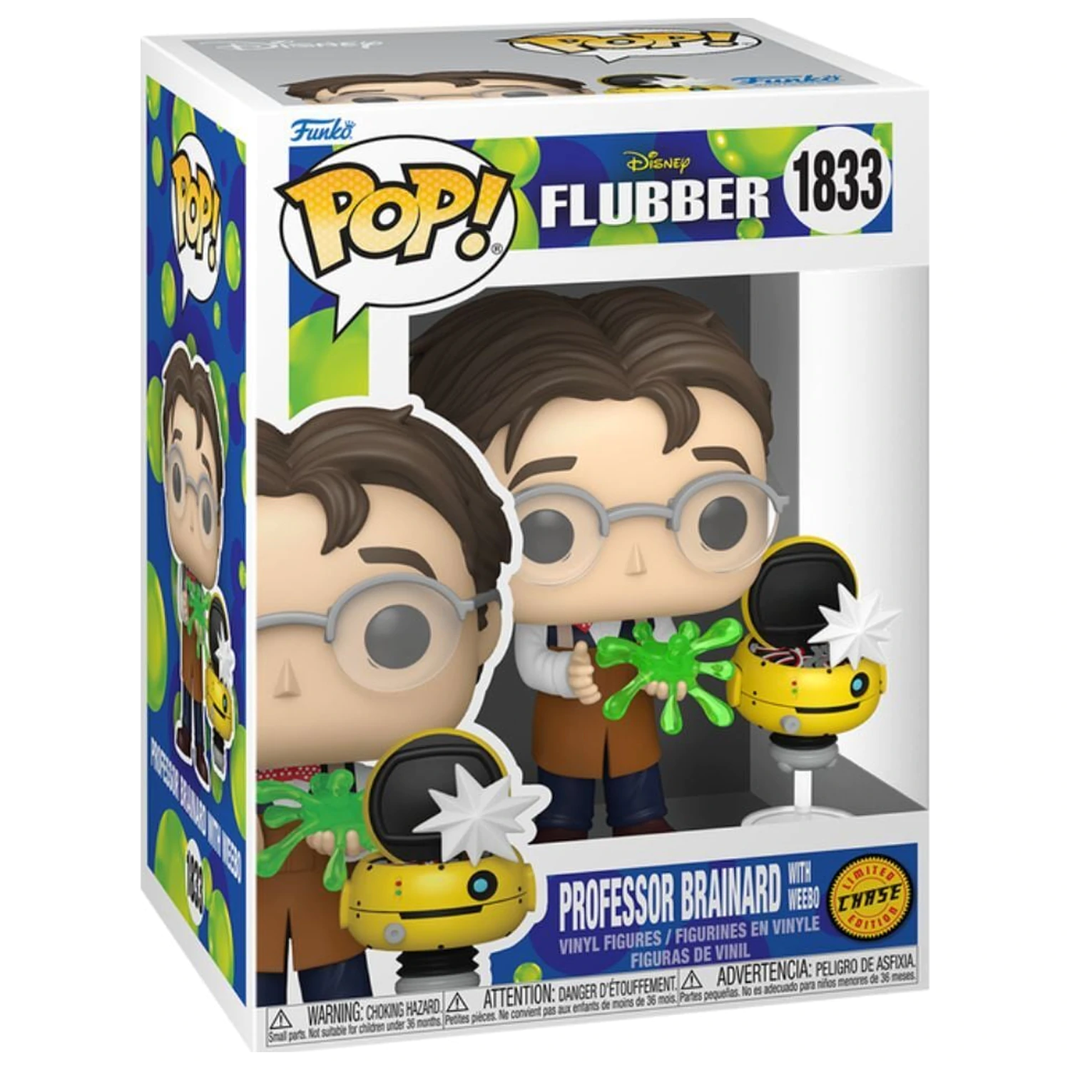 Funko POP figura Disney Flubber Professor Brainard with Weebo Chase termékfotó