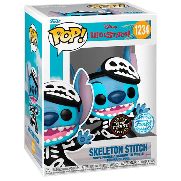 Funko POP figura Disney LiLo &amp; Stitch Skeleton Stitch Chase Exkluzív termékfotó