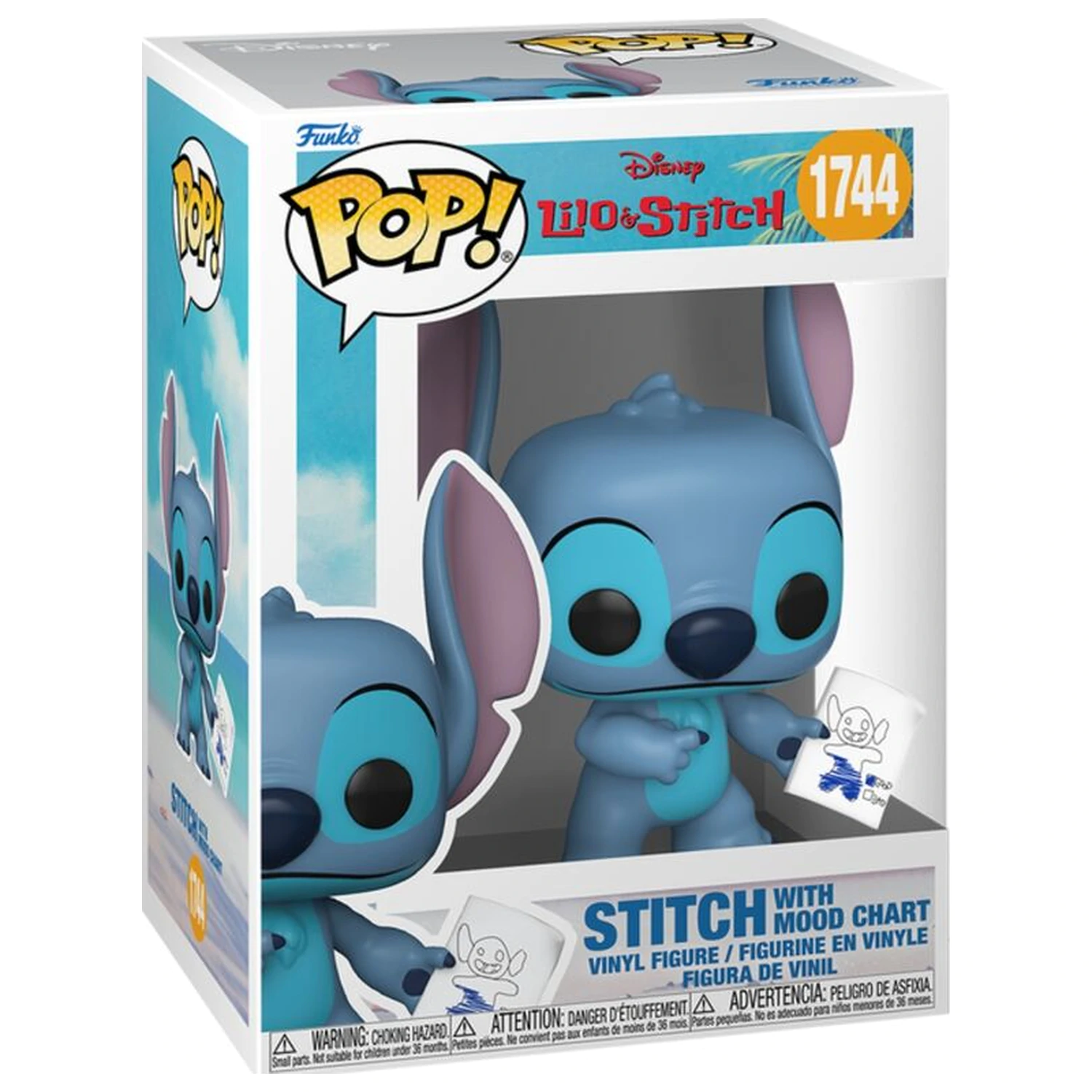 Funko POP figura Disney Lilo & Stitch - Stitch with Mood Chart termékfotó