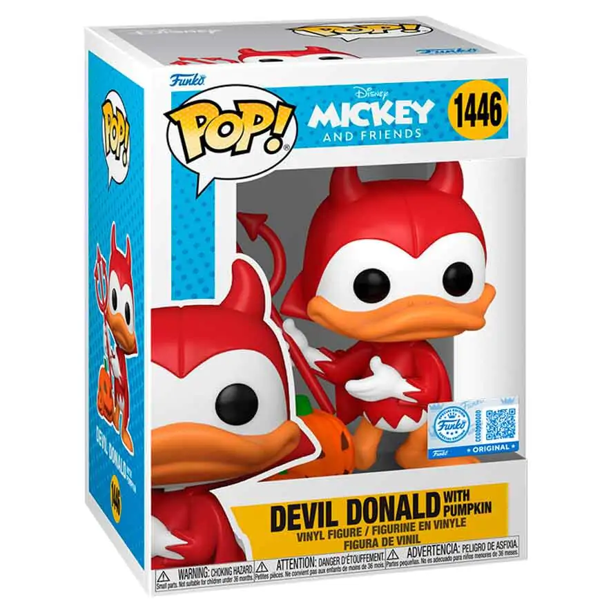 Funko POP figura Disney Mickey and Friends Devil Donald with Pumpkin Exkluzív termékfotó