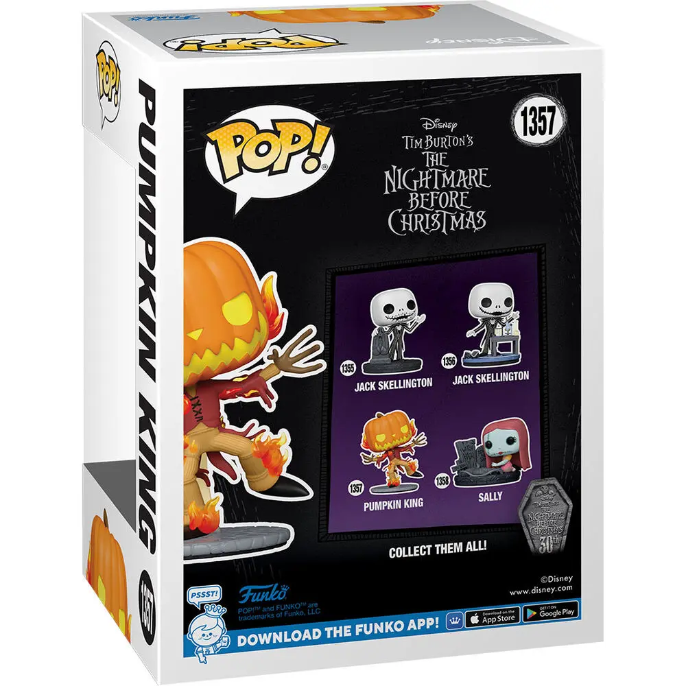 Nightmare before Christmas 30th POP! Disney Vinyl Figure Pumpkin King 9 cm termékfotó