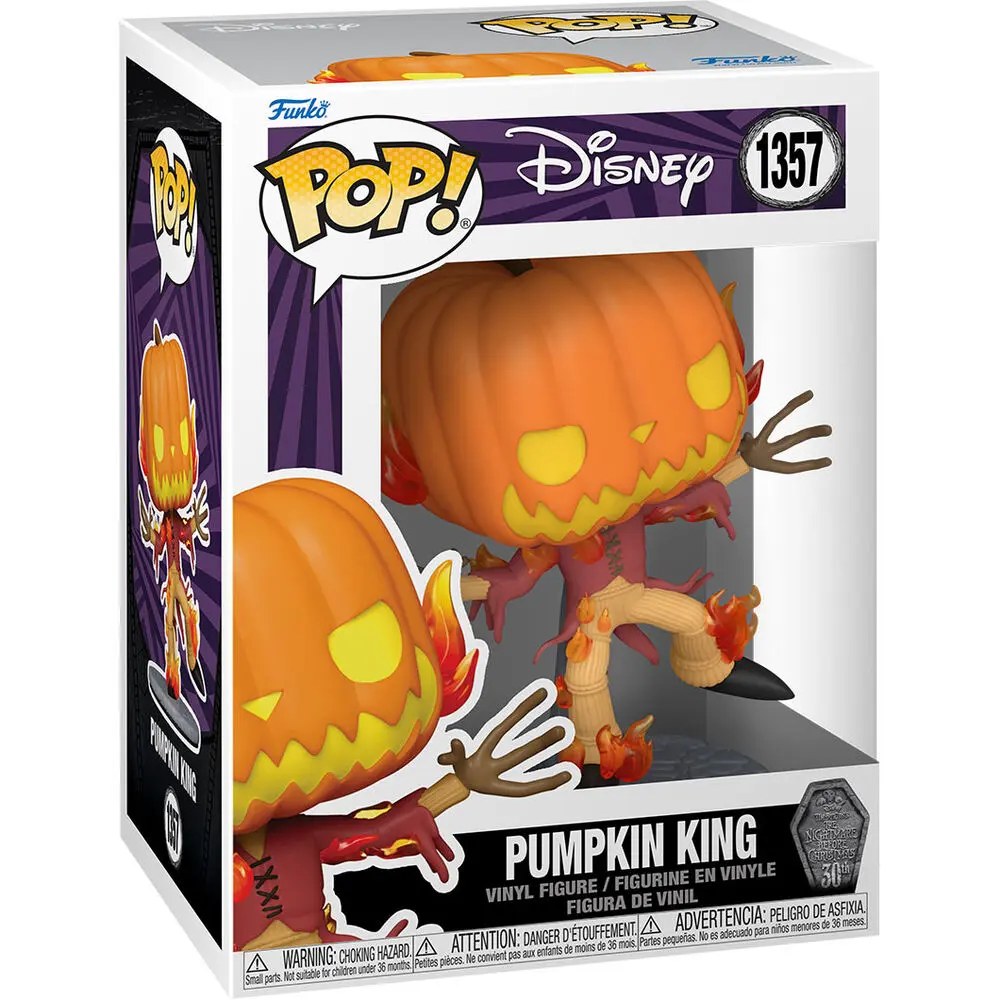 Nightmare before Christmas 30th POP! Disney Vinyl Figure Pumpkin King 9 cm termékfotó