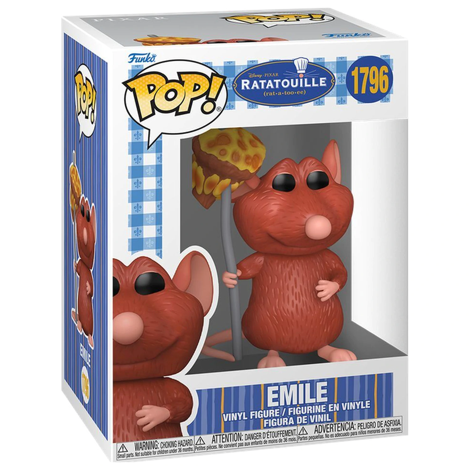 Funko POP figura Disney Pixar Ratatouille Emile with Mushroom termékfotó