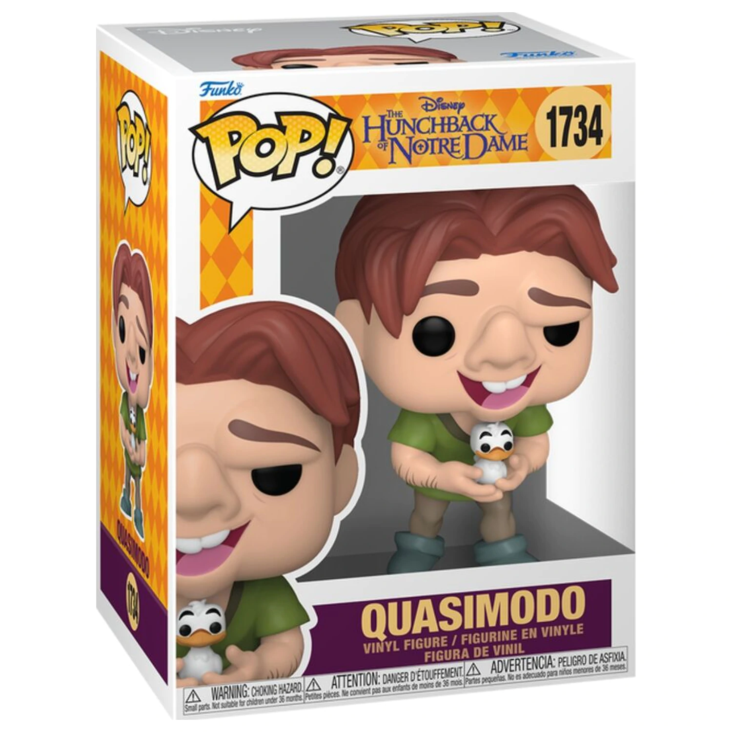 Funko POP figura Disney the Hunchback of Notre Dame Quasimodo with Bird termékfotó
