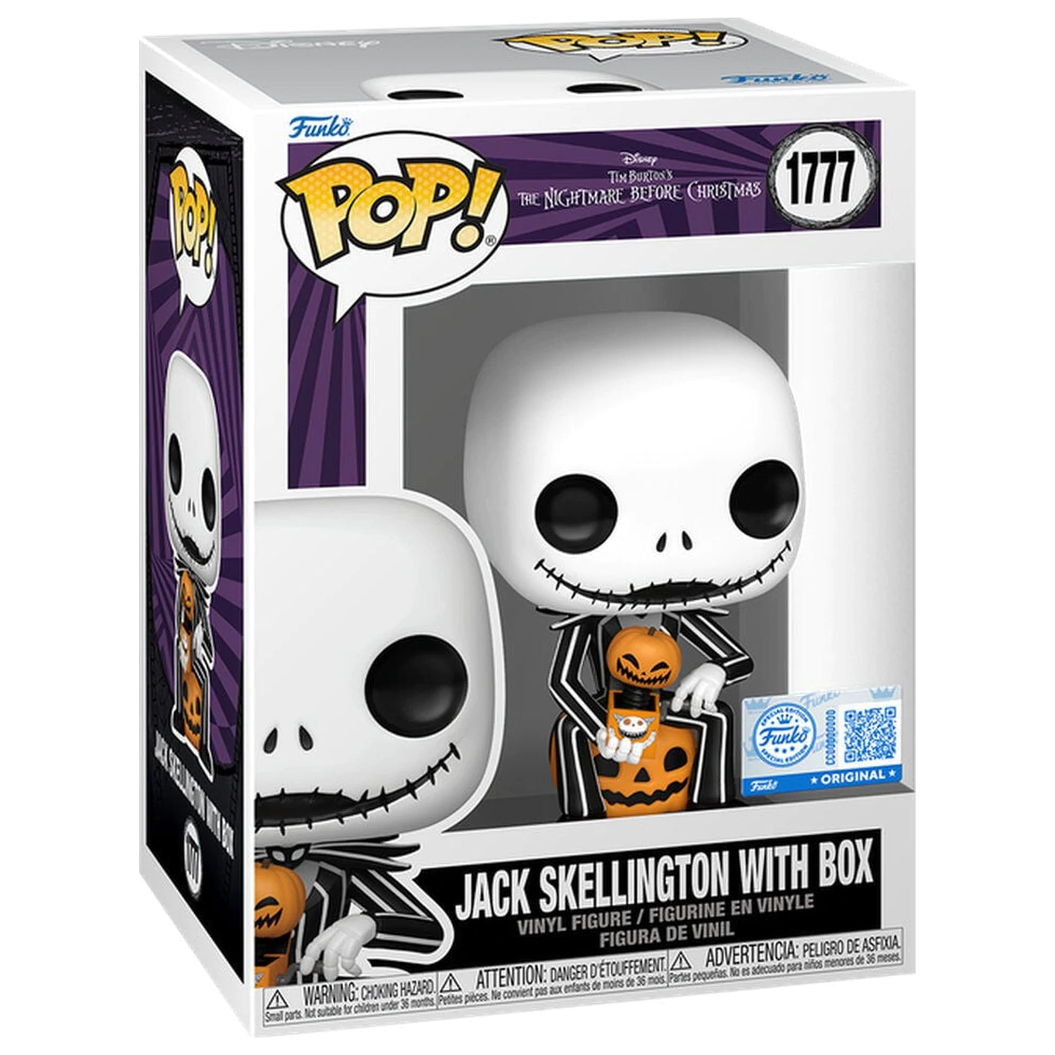 Funko POP figura Disney The Nightmare Before Christmas Jack Skellington with Box Exkluzív termékfotó