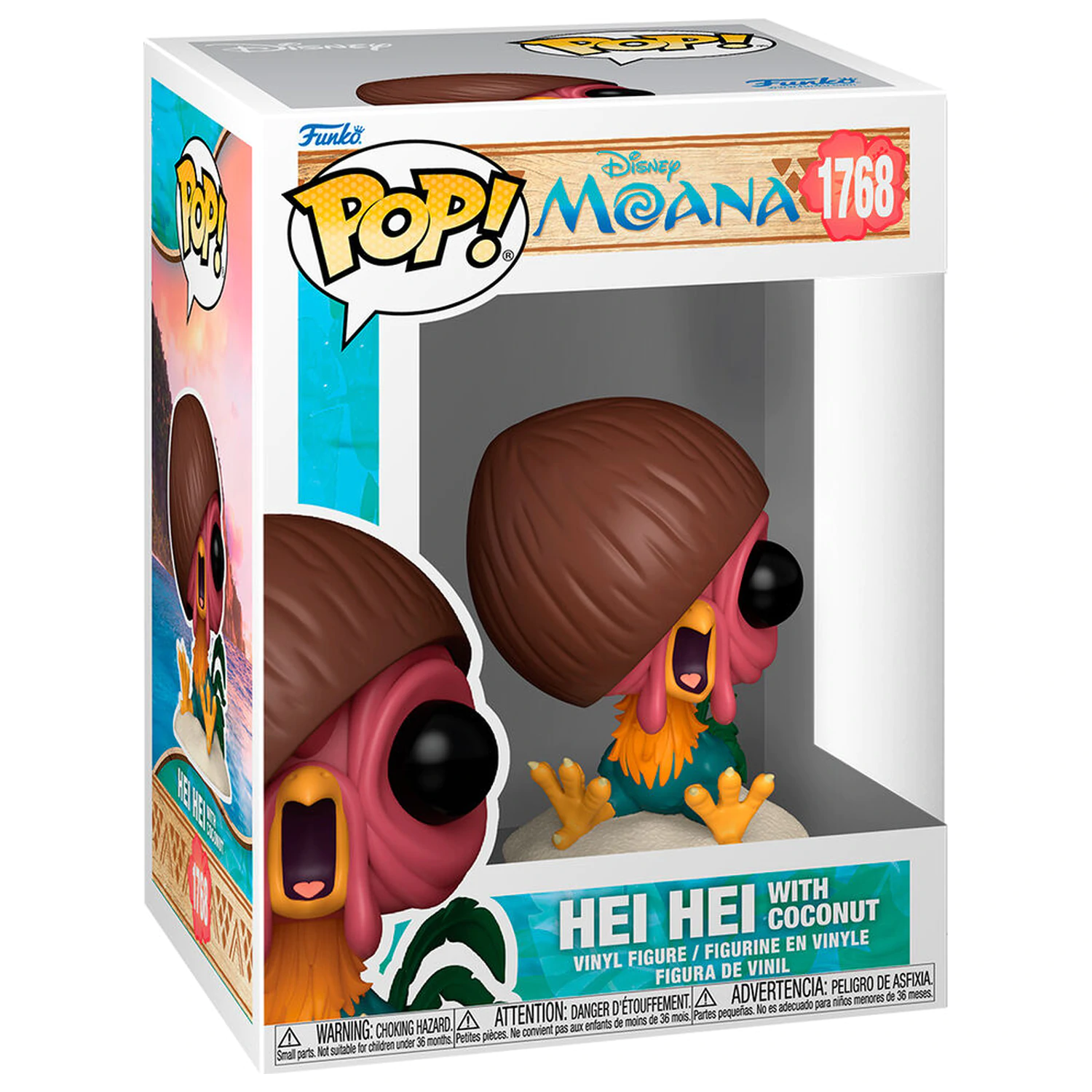 Funko POP figura Disney Vaiana Moana 3 Hei Hei with Coconut termékfotó