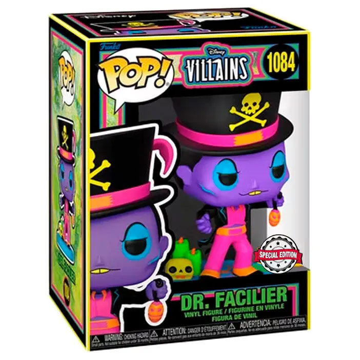 Funko POP figura Disney Villains Dr. Facilier Black Light Exkluzív termékfotó