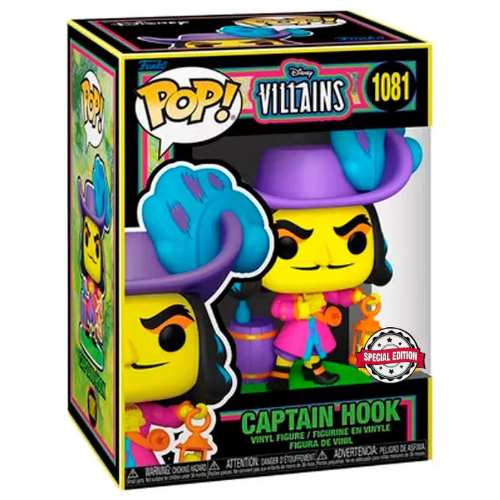 Funko POP figura Disney Villains Hook Black Light Exkluzív termékfotó