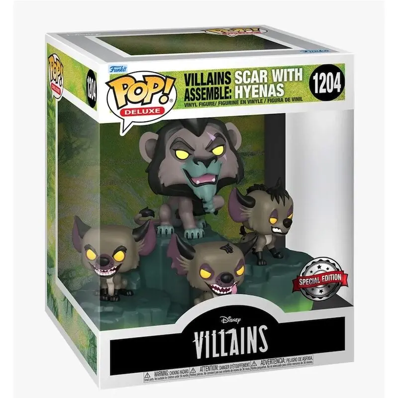 Funko POP figura Disney Villains Scar with Hyenas Exkluzív termékfotó